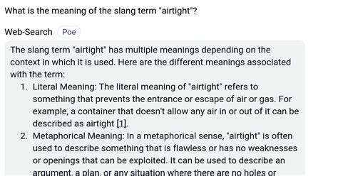 airtight slang